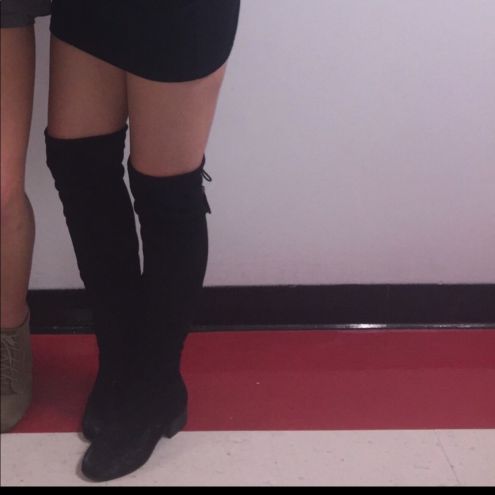 Over-The-Knee Suede Boots